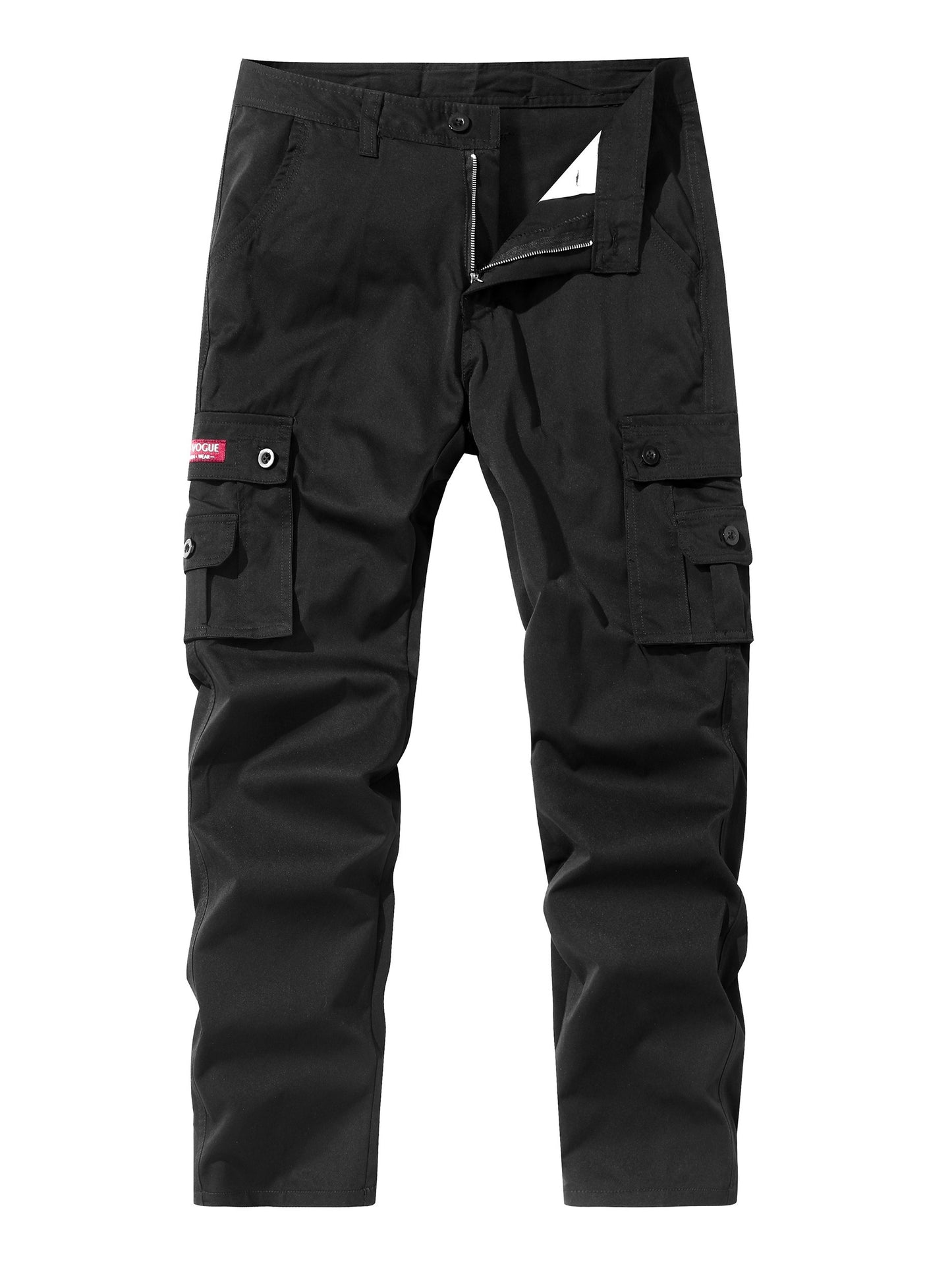 Multi-Pocket Cargo Pants for Men - Loose Fit, Straight Leg, Water-Resistant, Breathable, and Durable - Ideal for Outdoor Activities, Hiking, Fishing, Angling, and Work