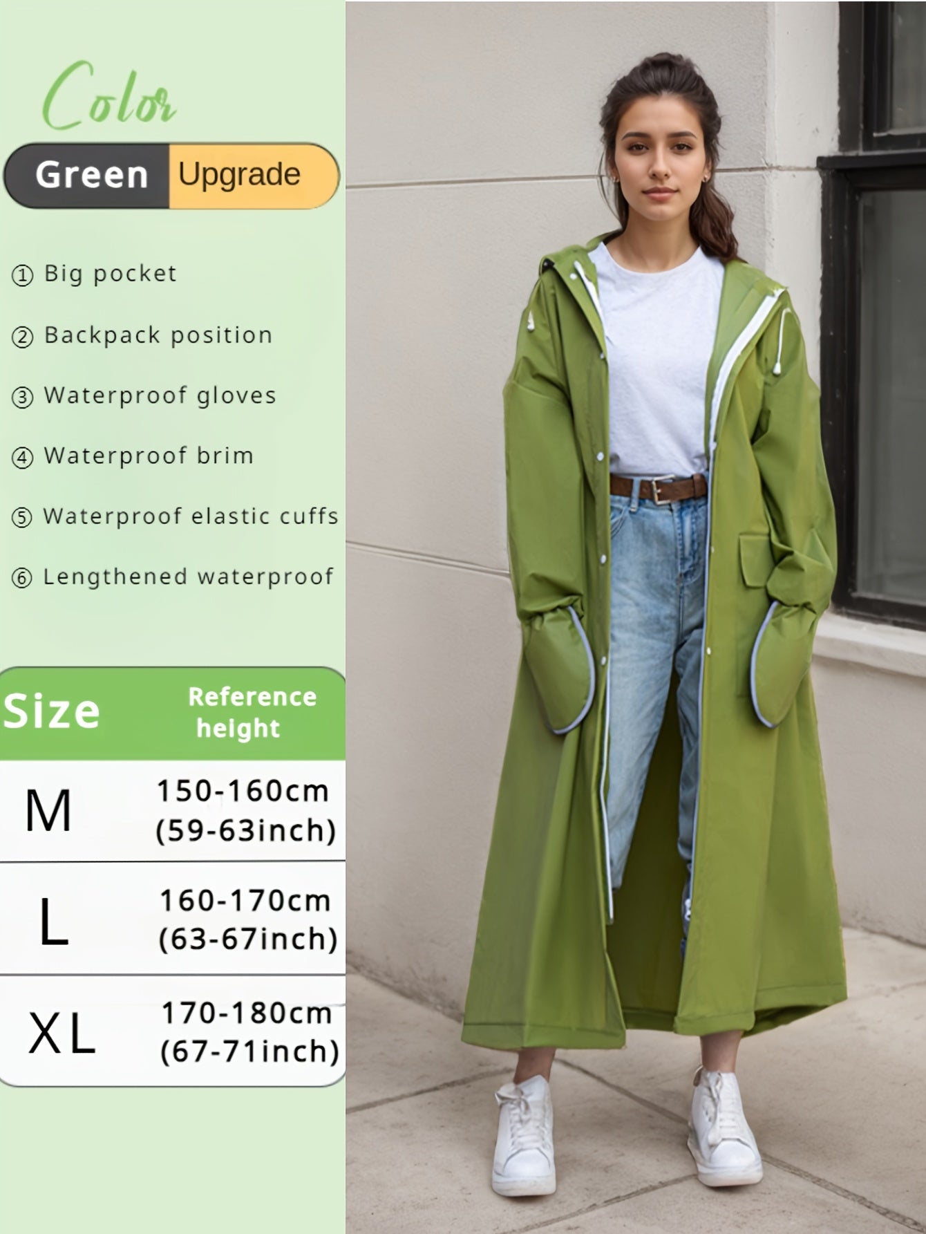 Waterproof Multi-Functional Raincoat - Thickened, Breathable, and Packable Design for Travel, Cycling, and Outdoor Activities - Unisex Rain Poncho for Women and Men