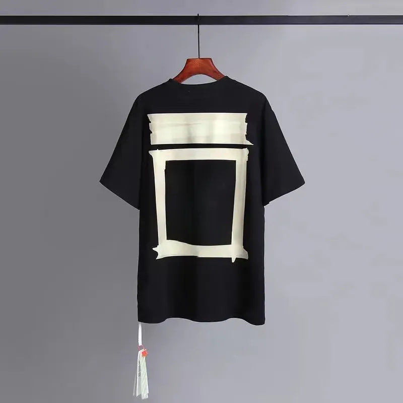 Designer T shirt mens luxury fashion brand clothing womens loose casual short sleeved top street graffiti diagonal stripes arrow shirt sports shirt couple Tshirt