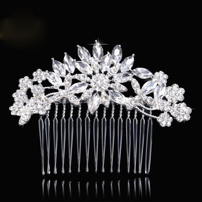 sengpan Christmas gifts for her Gold Color Wedding Hair Combs For Women Charm Pearls Crystal Bridal Hair Accessories Birthday Party Headwear Brides Tiara