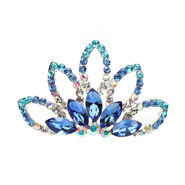 sengpan Christmas gifts ideas Princess Crown Hair Comb Mini Cute Tiaras Multicolor Headwear Girls Kids Hair Jewelry Birthday Party Gift