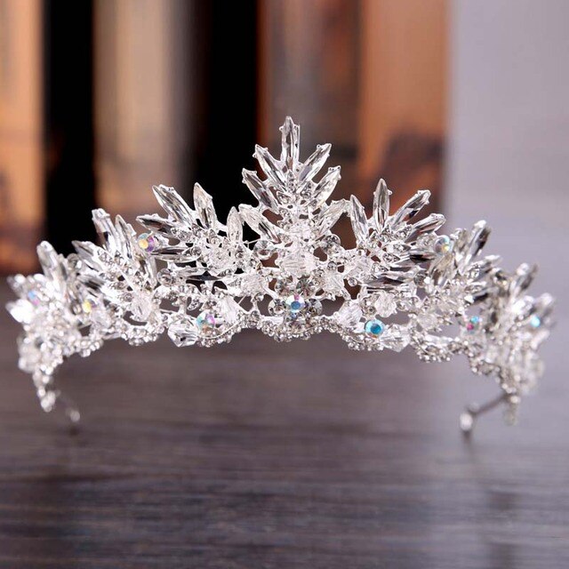 sengpan Christmas gifts ideas Black Baroque Crown Tiaras Queen Vintage Crystal Rhinestone Bridal Hair Accessories Bride Headbands Wedding Hair Jewelry