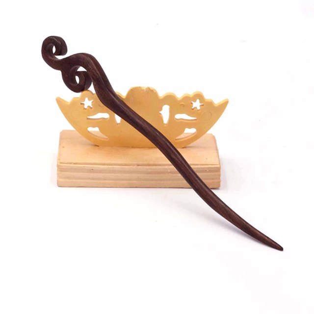 sengpan Christmas gifts ideas New Retro Chinese Hairpin Vintage Wooden Hair Fork Carve Animal Bird Phoenix Hair Sticks for Girls Bridal Bride Wedding Headwear