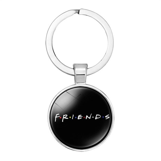 sengpan Friends TV Show Keychain Central Perk Coffee Time Photo Frame Pendant Key Chain For Best Friend Car Keyring Llavero Jewelry Gift