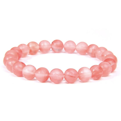 sengpan Pink Bracelet Natural Stone Bracelets Women Quartzs Agat Angelite Cat eye Bracelet Rhodochrosite Stone Bangles Jewelry Amethysts