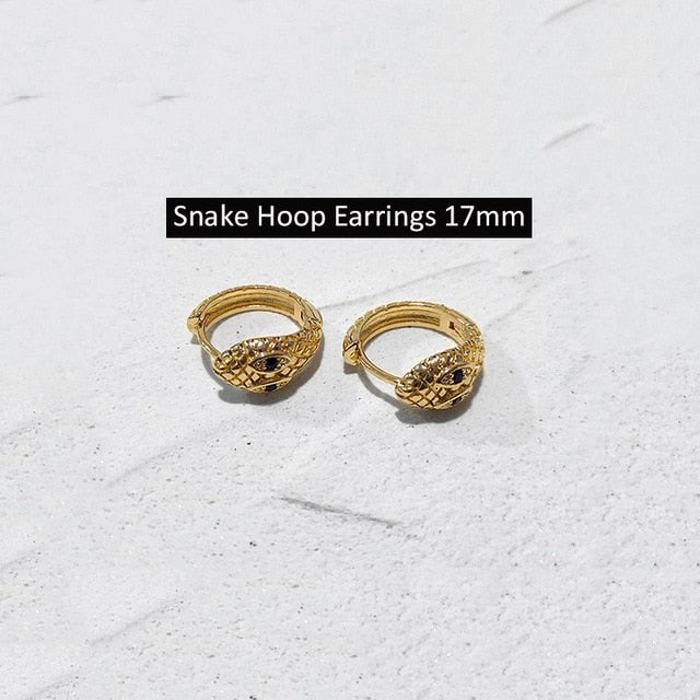 sengpan Christmas gifts ideas 17mm Gold Tiny Twisted Hoop Earrings Minimalist  Dainty Chic Huggie Earrings Hoops Gifts  Brass Earrings for Woman