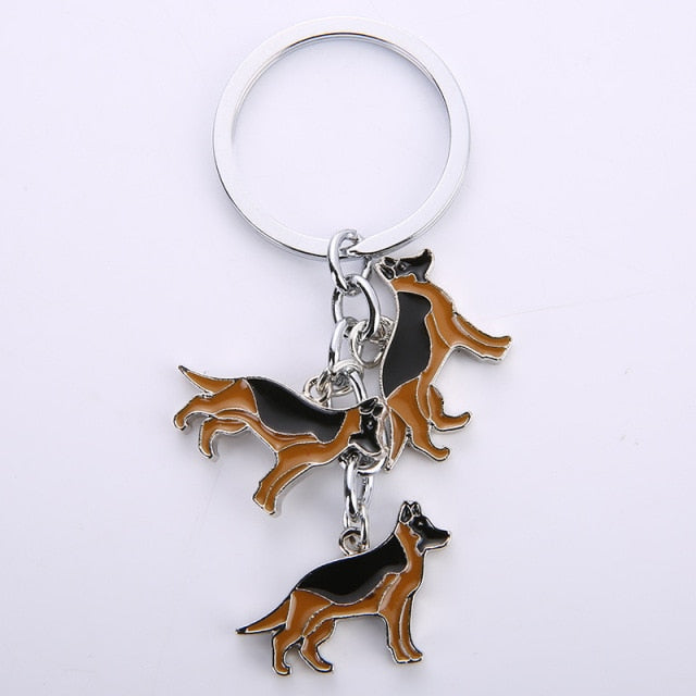 sengpan Christmas wishlist Jack Russell Terrier Keychain For Women Men Bulldog Shepherd Dog Pendant Key Ring Pet Jewerly Friends Christmas Gift llavero