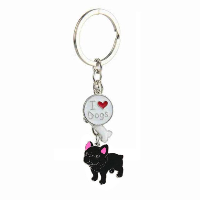 sengpan Christmas wishlist Jack Russell Terrier Keychain For Women Men Bulldog Shepherd Dog Pendant Key Ring Pet Jewerly Friends Christmas Gift llavero