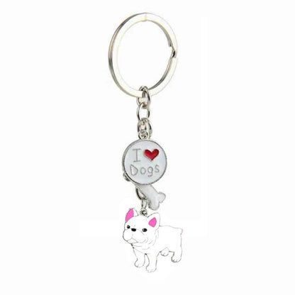 sengpan Christmas wishlist Jack Russell Terrier Keychain For Women Men Bulldog Shepherd Dog Pendant Key Ring Pet Jewerly Friends Christmas Gift llavero