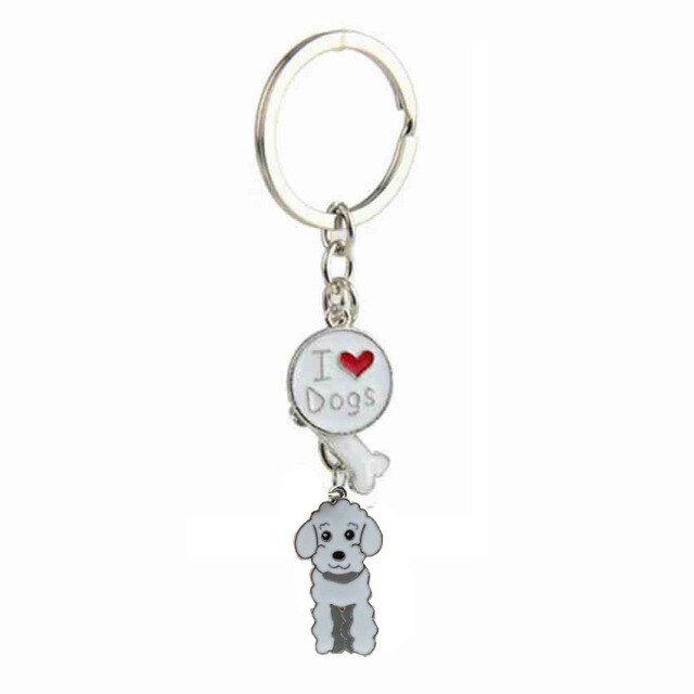 sengpan Christmas wishlist Jack Russell Terrier Keychain For Women Men Bulldog Shepherd Dog Pendant Key Ring Pet Jewerly Friends Christmas Gift llavero