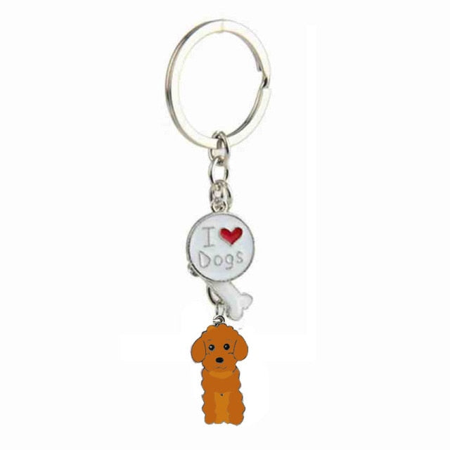 sengpan Christmas wishlist Jack Russell Terrier Keychain For Women Men Bulldog Shepherd Dog Pendant Key Ring Pet Jewerly Friends Christmas Gift llavero