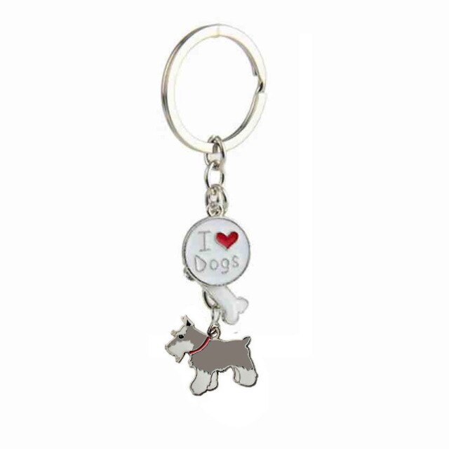 sengpan Christmas wishlist Jack Russell Terrier Keychain For Women Men Bulldog Shepherd Dog Pendant Key Ring Pet Jewerly Friends Christmas Gift llavero