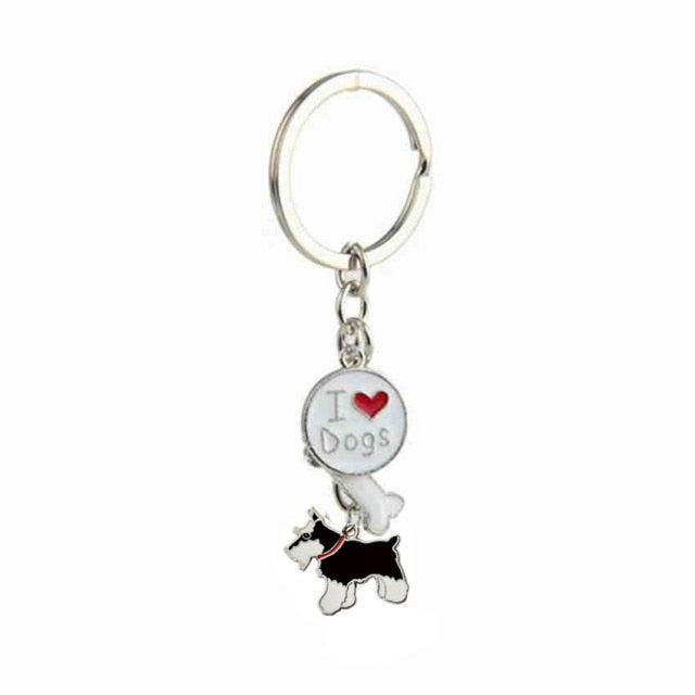 sengpan Christmas wishlist Jack Russell Terrier Keychain For Women Men Bulldog Shepherd Dog Pendant Key Ring Pet Jewerly Friends Christmas Gift llavero