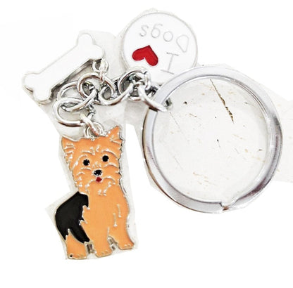 sengpan Christmas wishlist Jack Russell Terrier Keychain For Women Men Bulldog Shepherd Dog Pendant Key Ring Pet Jewerly Friends Christmas Gift llavero