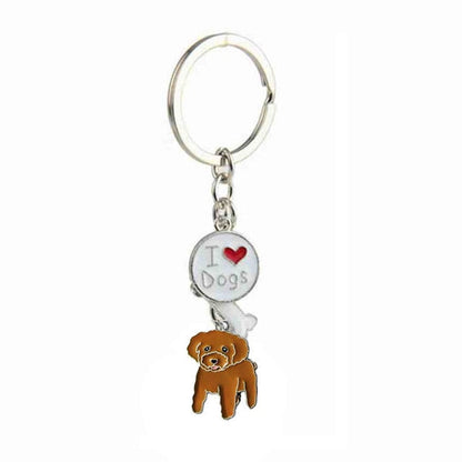 sengpan Christmas wishlist Jack Russell Terrier Keychain For Women Men Bulldog Shepherd Dog Pendant Key Ring Pet Jewerly Friends Christmas Gift llavero