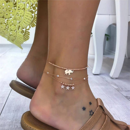 sengpan New Fashion Handmade Beads Anklets For Women Girl Summer Beach Jewelry Boho Colourful Ankle Bracelet Femme Bijoux