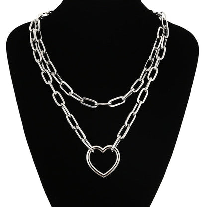 sengpan Lock Chain Necklace With A Padlock Pendants For Women Men Punk Jewelry On The Neck Grunge Aesthetic Egirl Eboy Accessories