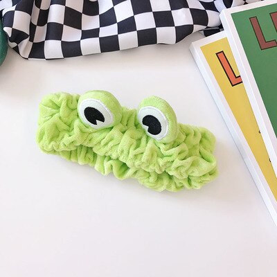 sengpan Christmas gifts for her  New Korean Lovely Frog Headwear Elastic Headbands Lovely Wash Face Headwear Hair Accessories for Women Girls Kids