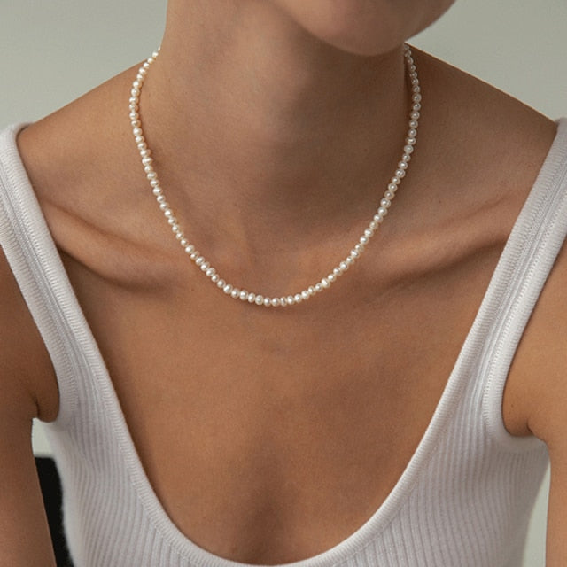 sengpan Vintage Pearl Necklaces For Women Fashion Multi-layer Shell Knot Pearl Chain Necklace NEW Coin Cross Choker Jewelry