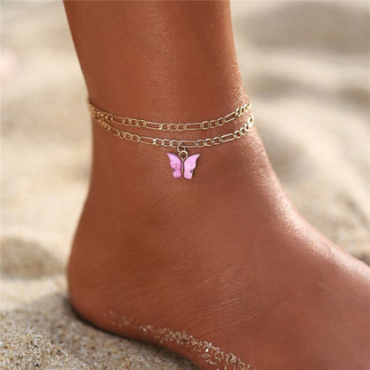 sengpan gifts for her Bohemian Colorful Eye Beads Anklets For Women Gold Color Summer Ocean Beach Ankle Bracelet Foot Leg Chain Jewelry NEW