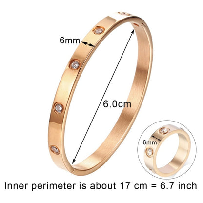 sengpan Christmas wishlist Luxury Pulseira Feminina Bangle Ring Set Stainless Steel Jewelry fit Lover female Crystal Bracelets Rings Fashion Women