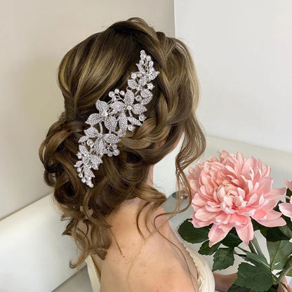 sengpan Christmas gifts ideas  HP301 Alloy Flowers Bridal Crown Combs Wedding Headpieces Bridal Hair Accessories Bridal Headband Bride Tiara Headwear