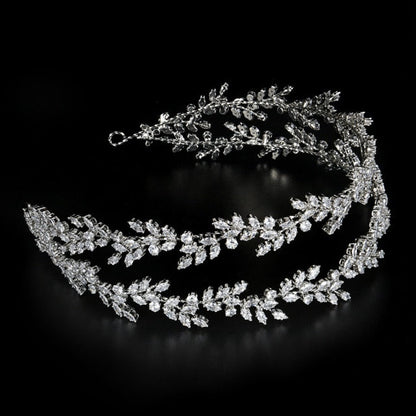 sengpan bridal jewelry set for wedding Crystal Headbands Luxury Bridal Crowns Elegant Headwear Prom Hair Wear Wedding Jewelry Cz Tiaras