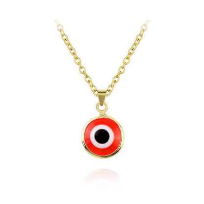 sengpan gifts hot sale new Antique 25MM 30MM 35MM Deep Sea Blue Evil Eye Pendant Necklace Turkish Blue Eye Choker Glass Eye Leather Rope Chain Jewelry Gift