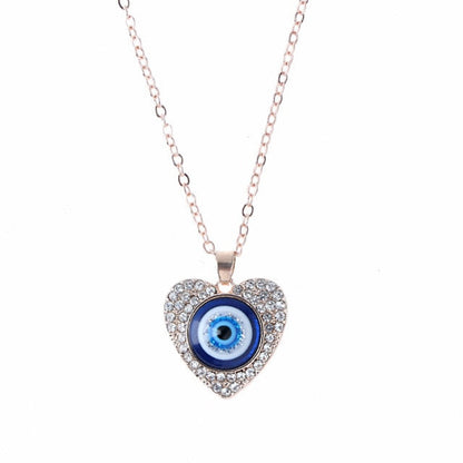 sengpan gifts hot sale new Antique 25MM 30MM 35MM Deep Sea Blue Evil Eye Pendant Necklace Turkish Blue Eye Choker Glass Eye Leather Rope Chain Jewelry Gift