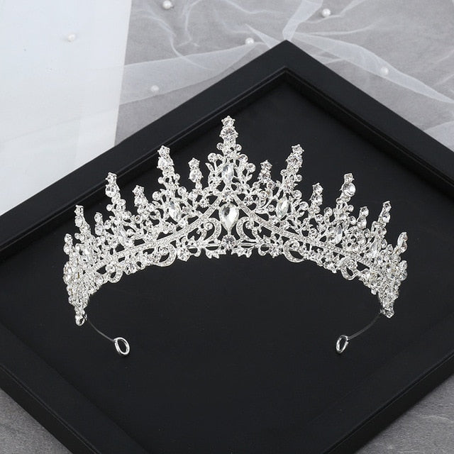 sengpan Christmas wishlist A158 New Golden Bride Crown Princess Headwear Birthday Rhinestone Headband Wedding Hair Jewelry Bridal Tiaras Vintage Headpieces