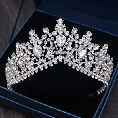 sengpan Christmas wishlist A158 New Golden Bride Crown Princess Headwear Birthday Rhinestone Headband Wedding Hair Jewelry Bridal Tiaras Vintage Headpieces