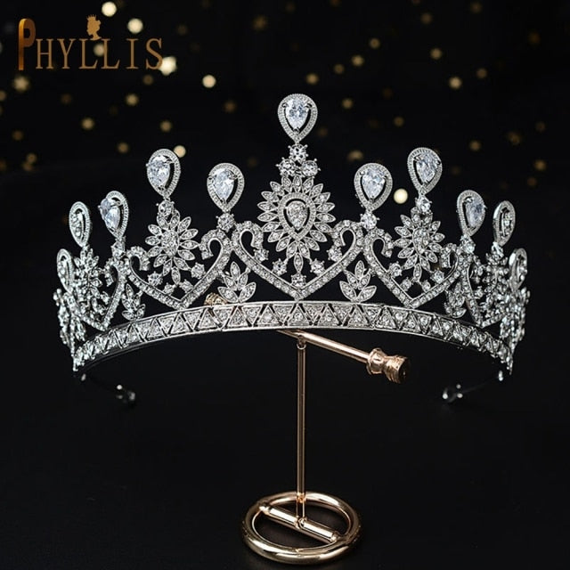 sengpan Christmas wishlist A158 New Golden Bride Crown Princess Headwear Birthday Rhinestone Headband Wedding Hair Jewelry Bridal Tiaras Vintage Headpieces