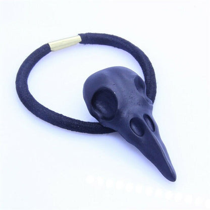 sengpan Christmas gifts ideas 1PC New Hot Sale Headwear High Quality Lady Gothic Raven Skull Elastic Hair Rope Women Hair Accessories Jewelry Gift