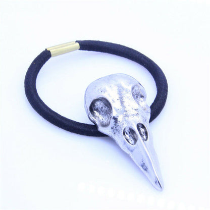 sengpan Christmas gifts ideas 1PC New Hot Sale Headwear High Quality Lady Gothic Raven Skull Elastic Hair Rope Women Hair Accessories Jewelry Gift