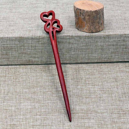 sengpan Christmas gifts ideas 1pc Red Sandalwood Hair Pins Hair Sticks Wood Animal Bird Phoenix Hairpins Headpiece Women Headwear Hair Accessories JL