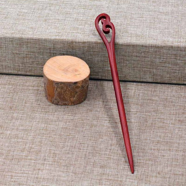 sengpan Christmas gifts ideas 1pc Red Sandalwood Hair Pins Hair Sticks Wood Animal Bird Phoenix Hairpins Headpiece Women Headwear Hair Accessories JL