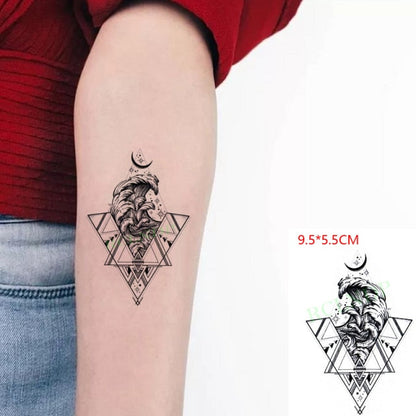 sengpan Waterproof Temporary Tattoo Sticker Flame Love Heart Flower Star Element Body Art Fake Tatto Flash Tatoo on finger for Men Women