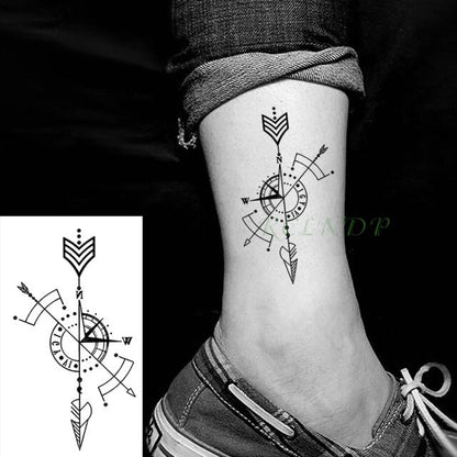 sengpan Waterproof Temporary Tattoo Sticker Flame Love Heart Flower Star Element Body Art Fake Tatto Flash Tatoo on finger for Men Women