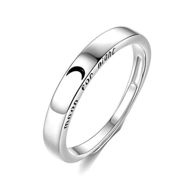 sengpan Christmas wishlist 2 sets of sun and moon matching couple friendship lover opening adjustable ring ring set ring suitable for Christmas gifts