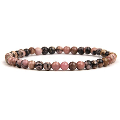 sengpan 4/6/8/10mm Rhodochrosite Bracelet Fashion Natural Stone Beads Bracelets for Women Men Energy Yoga Charm Bracelet Jewelry Gifts