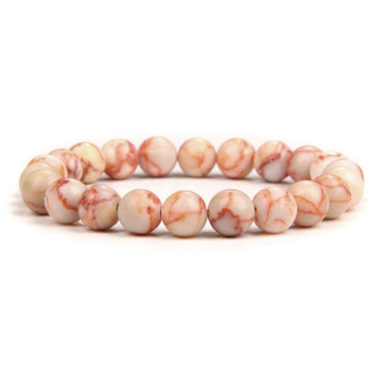 sengpan 4/6/8/10mm Rhodochrosite Bracelet Fashion Natural Stone Beads Bracelets for Women Men Energy Yoga Charm Bracelet Jewelry Gifts