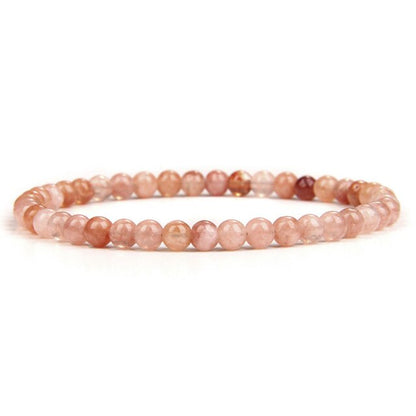 sengpan 4/6/8/10mm Rhodochrosite Bracelet Fashion Natural Stone Beads Bracelets for Women Men Energy Yoga Charm Bracelet Jewelry Gifts