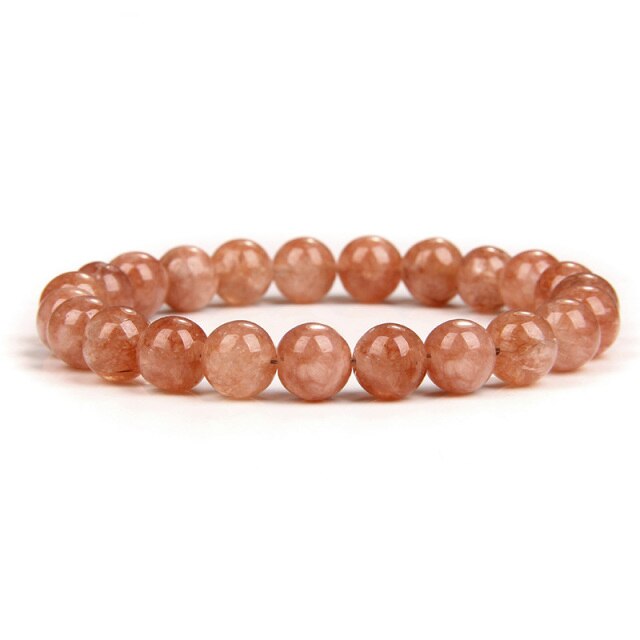 sengpan 4/6/8/10mm Rhodochrosite Bracelet Fashion Natural Stone Beads Bracelets for Women Men Energy Yoga Charm Bracelet Jewelry Gifts