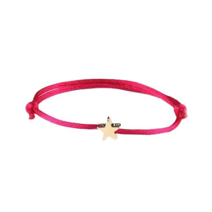 sengpan Lucky Red Rope Bracelet Couple Simplicity Adjustable Five Pointed Star Charm Bracelets for Women Men Bracelet Friendship Jewelry