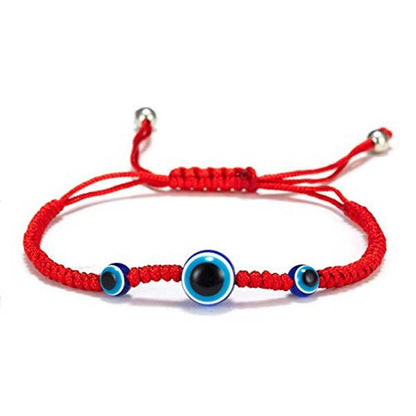 sengpan 12 Style Hand Braided Lucky Evil Red String Charm Bracelet Women Men Blue Eye Round Beads Bracelet Fashion Friendship Jewelry