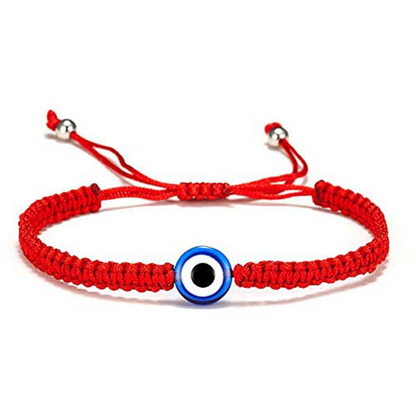 sengpan 12 Style Hand Braided Lucky Evil Red String Charm Bracelet Women Men Blue Eye Round Beads Bracelet Fashion Friendship Jewelry