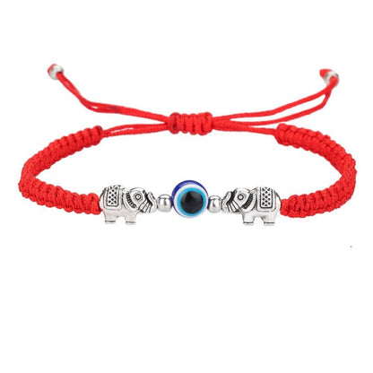 sengpan 12 Style Hand Braided Lucky Evil Red String Charm Bracelet Women Men Blue Eye Round Beads Bracelet Fashion Friendship Jewelry