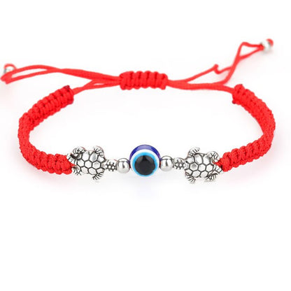 sengpan 12 Style Hand Braided Lucky Evil Red String Charm Bracelet Women Men Blue Eye Round Beads Bracelet Fashion Friendship Jewelry