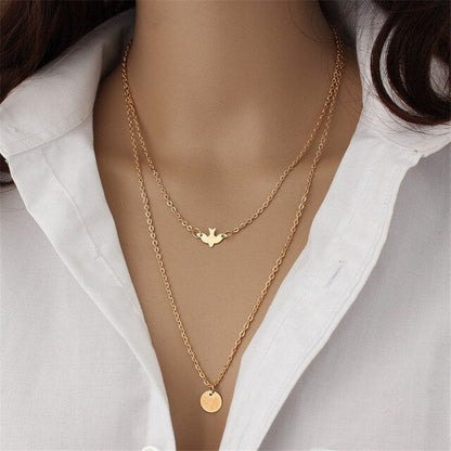 sengpan gifts for women New Fashion Trendy Jewelry Copper Heart Chain Link Necklace Gift For Women Girl