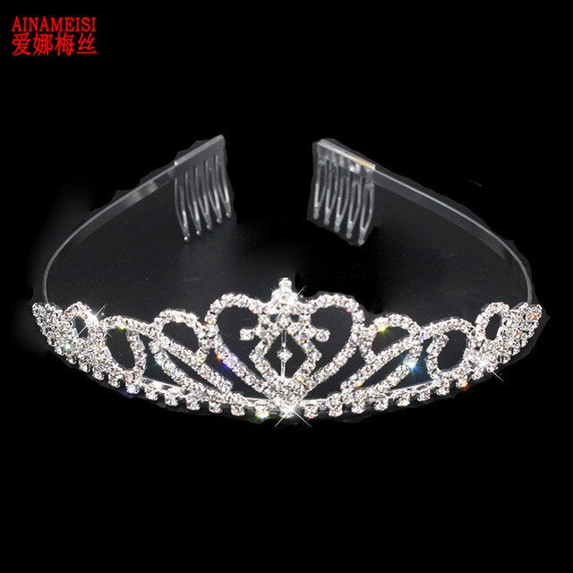 sengpan Christmas gifts for her Princess Crown Bride Tiaras Hair Comb Ornaments Jewelry Headband Crystal Pearl Wedding Crown Hairband Women Headwear